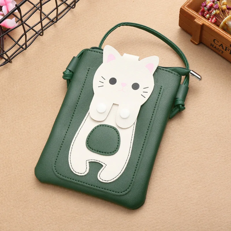 Borse per le donne New Lovely Cat Cartoon borsa a tracolla Fashion Handbag borse per cellulare portamonete borsa a tracolla in pelle per studenti