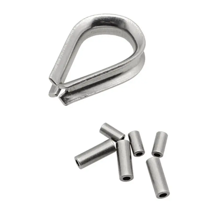 A19F-2X Downrigger Cable Terminator Kit, Complete Set With Swivel Snaps, Thimble, Soft Stop Bumper & Crimp Sleeves
