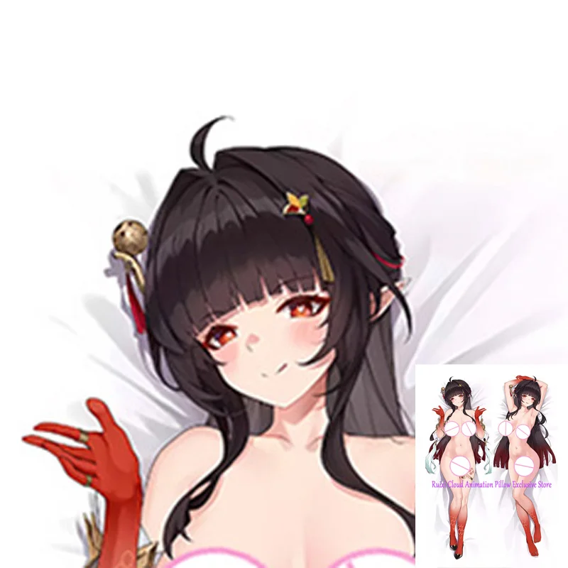 

Dakimakura Anime Lingsha Double-sided Print Life-size Body Game Pillow Cover Bedding Gifts