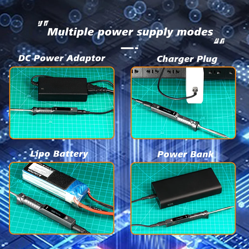 Miniware TS101 قلم سبيكة لحام رقمي 90 واط OLED عرض USB Type-C PD تسخين سريع مجموعة أدوات إصلاح محمولة TS 101 #6