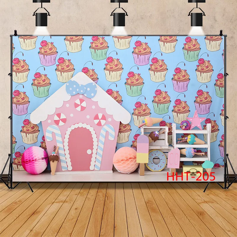 

SHENGYONGBAO Newborn Baby Birthday Background First Birthday Party Balloon Flower Backdrop Photography Photo Studio HHT-06