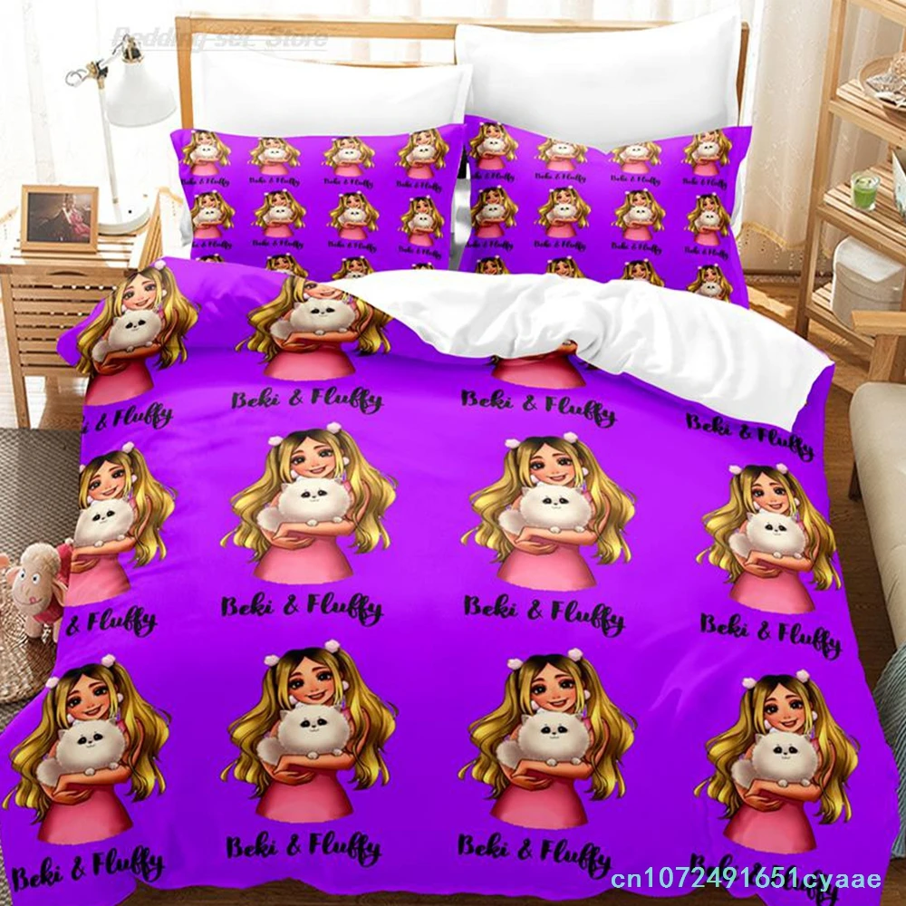 Rebekah Wing Merch Beki & Fluffy Bedding Set Single Twin Full Queen King Size Bed Set Aldult Kid Bedroom Duvetcover Sets New