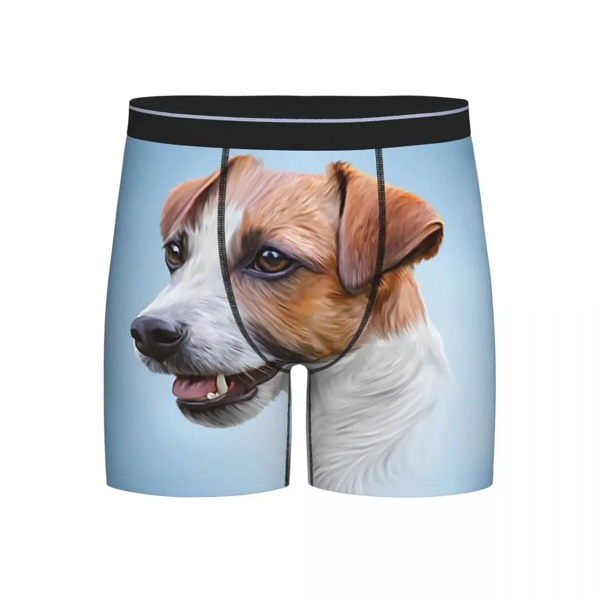 

Long Boxer Underpants Shorts Jack Russell Terrier. Drawing Panties Men's Soft Underwear for Homme Man Boyfriend Gift