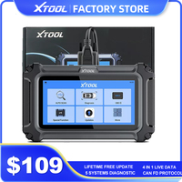 XTOOL D5 OBD2 Code Reader ABS EPB System Car Diagnostic Tool Lifetime Free Update Live Data Built in CAN FD