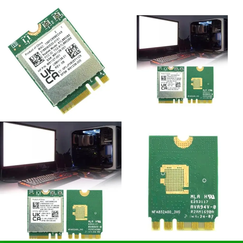 

U55C WIFI 6 Wireless Wi-Fi Adapter AX1800 RTL8852BE Wifi Card Dual-Band +Bluetooth5.2