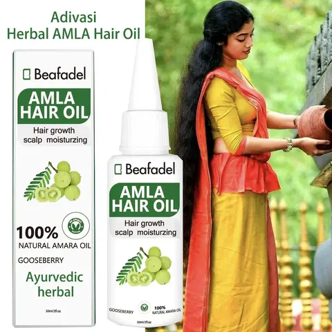 Ayurvedic Original India Adivasi Amla Hair Oil  Anti Hair Loss Scalp Treatment Damaged Hair Repair Growing 50ml