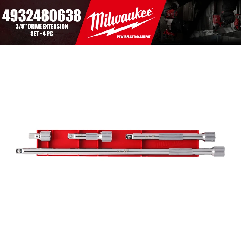 

Milwaukee 4932480638 3/8" Drive Extension Set - 4 PC Tool Accessories