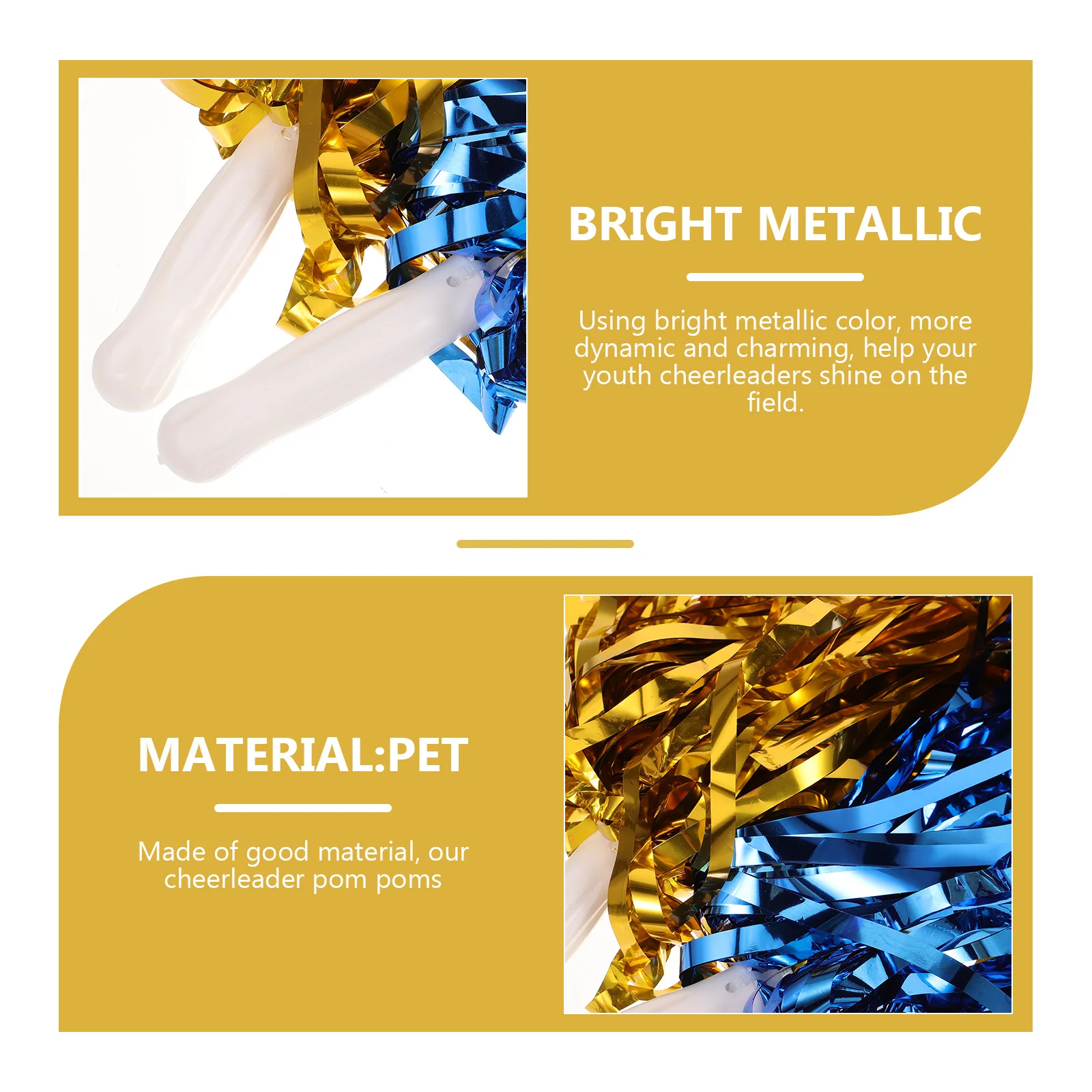 12 قطعة المشجع بوم بومس مشرق دائم المحمولة مقابض للأحداث الرياضية عروض الرقص الهتاف فرقة لوازم قابلة لإعادة الاستخدام #1