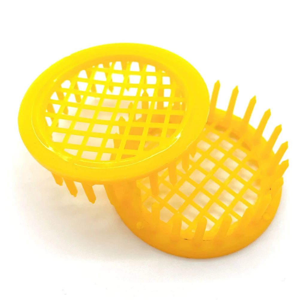 

10 Cages Plastic Beekeeping Tools Equipment Reusable Safe Selected Material Breeding Cells Cups Incubation Bases
