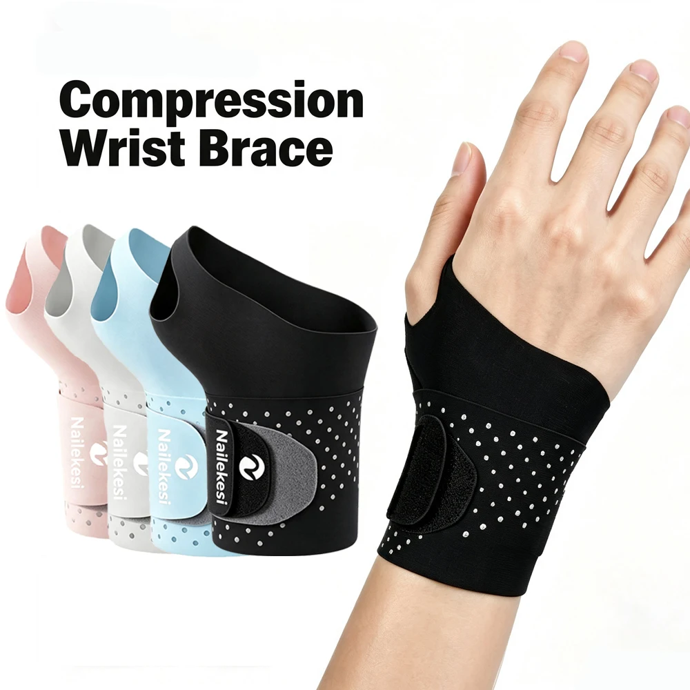 Ultra-Dünne Handgelenkbandage für Karpaltunnelsyndrom, Kompressions-Handgelenkbandage für Sehnenentzündung, TFCC, Nachtschutz für Männer und Frauen, linke und rechte Hand – Detail 3
