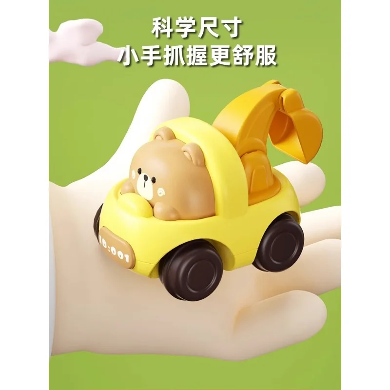 Children's inertia toy car, baby 1-3 years old, rebound engineering car, 6 months old, baby puzzle 2 boys and girls