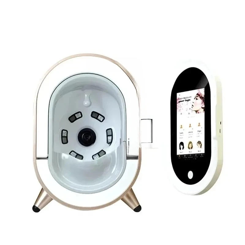 3D AI Scanner Face Sin Care  Machine Magic Mirror Monior Portable Diagnosis Facial Analysis Analyser Tester English
