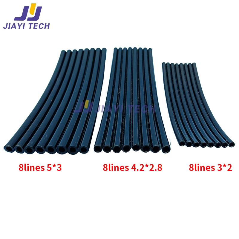 10Meters 8 Lines Ink Tube Transparent/UV 8row Ink Pipe Hose for Large Format Inkjet Printer 5*3/4.2*2.8/4*3/3*2mm