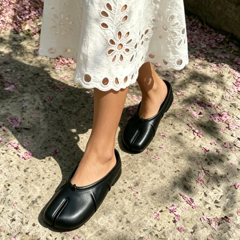 Platte muiltjes met gespleten  - Shoes For Women Flats recensie en prijs