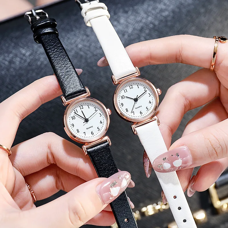 Cross-border hot sale female students digital Roman scale fine belt watch simple and exquisite ladies watch