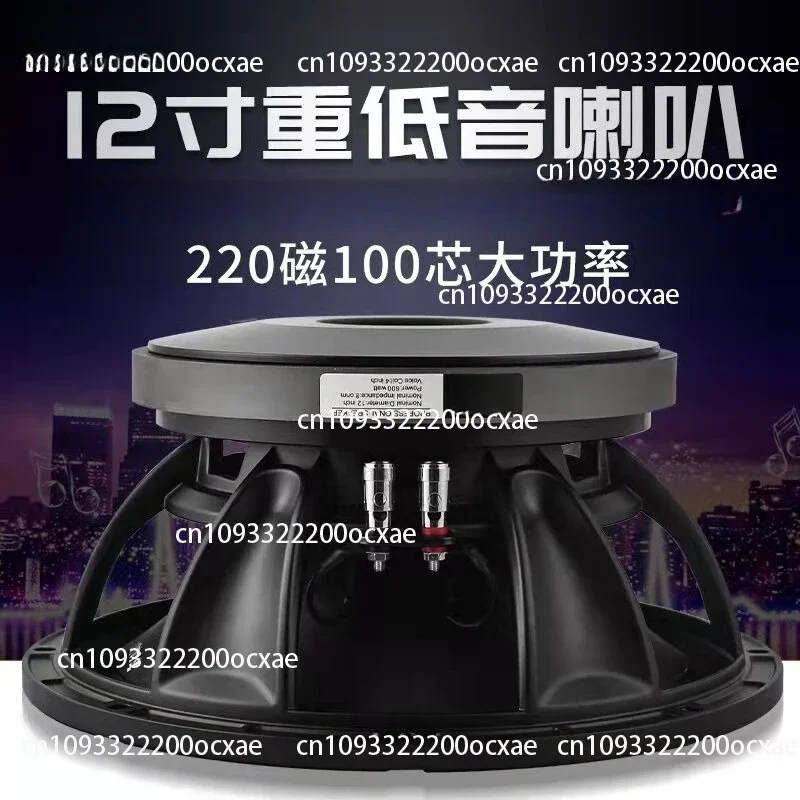 Speakers 12-inch 220 Magnetic 100 Cores, Professional Stage High-power Performance Wedding Speakers