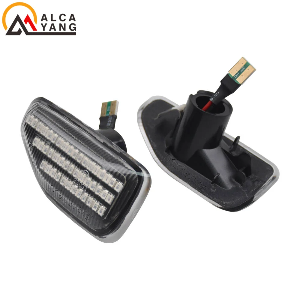 2019 2020 2021 For Dacia Duster II (HM) Sandero II 2013-2021 Logan II 2012-2022 2Pcs LED Dynamic Turn Signal Light Side Marker