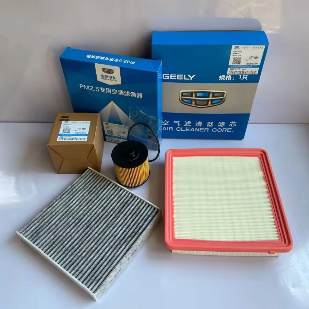 4pcs/set Filter Kit for Gelly/Geely Coolray SX11/Proton X50 1.5T Air Filter&Oil Filter&Cabin Filter&Fuel Filter Filter Set