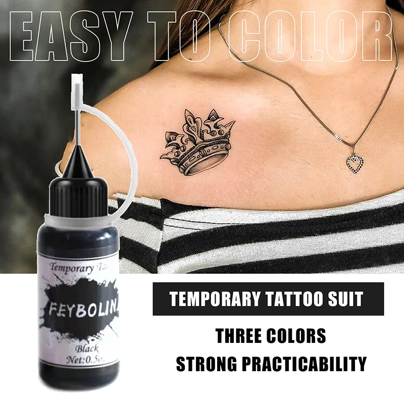 

Indian Henna Temporary Tattoo Ink Semi Permanent Body Art Paint Eyebrow Eyeliner DIY Beauty Supply