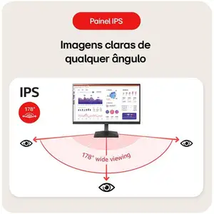 Monitor Gamer 100Hz Ultrawide 5ms LG 24MS500-B.AWZM 24 8 principais vendas tela tv lg - №5