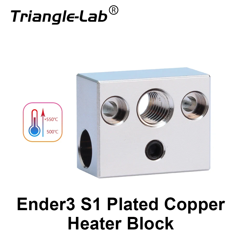 Trianglelab Ender3 S1 Plated Copper Heater Block Compatible With Eneder3 S1 High temperature 3D printer accessories