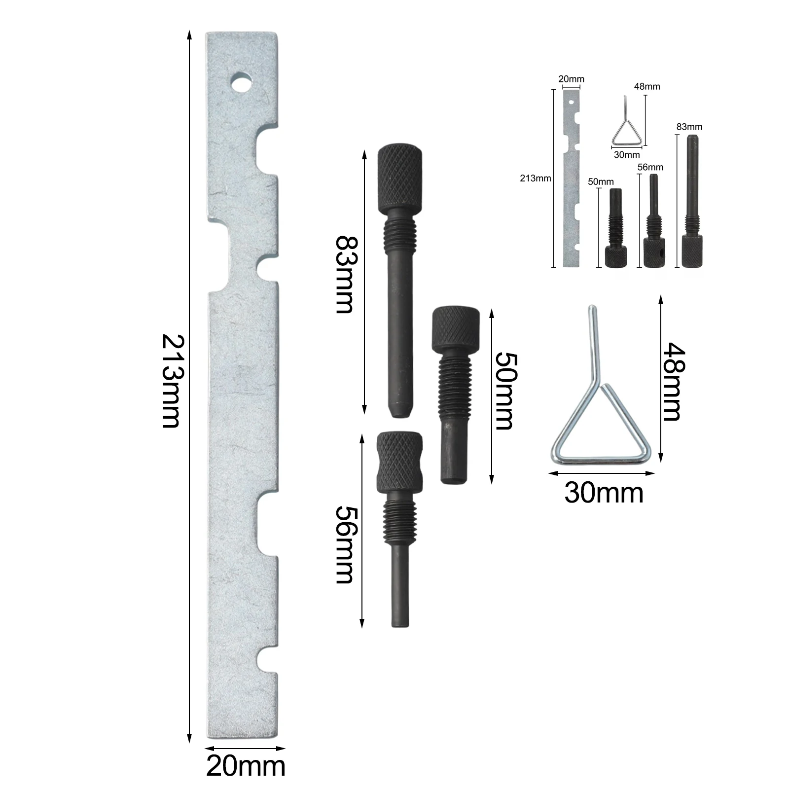 

Комплект замка распределительного вала с черной и серебряной отделкой. Простая установка. Высокая надежность. Комплект инструментов для автомобильного синхронизации.