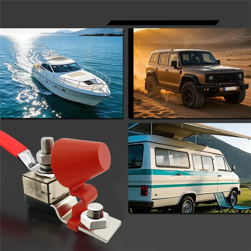 ABWZ-MRBF Terminal Fuses Block Kit-IP66 Waterproof For Boats, Marine, Rvs, Solar Systems- 58V DC Max 2Pcs