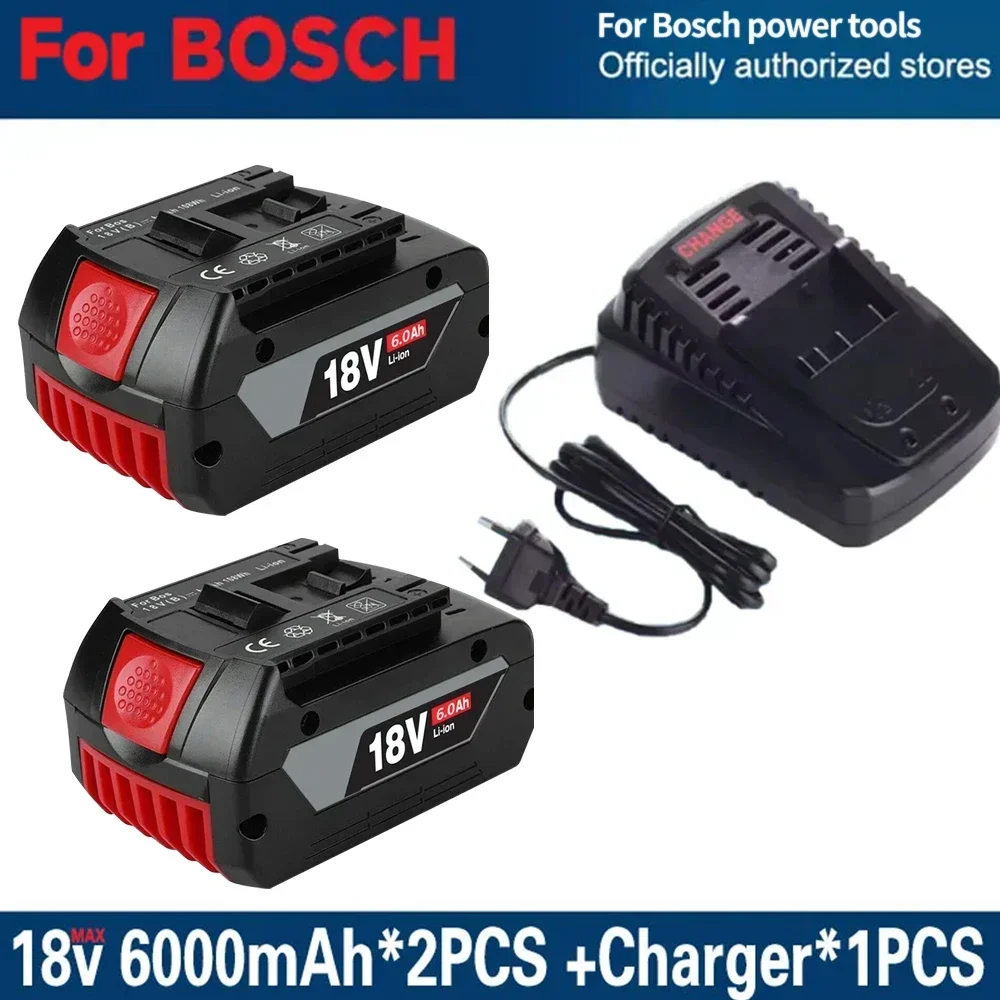 Originele Voor Bosch GBA 18V 6.0Ah Professionele Li-Ion Batterij met LED voor Bosch Charger 18V Vervanging BAT609G BAT622 BAT618G ?