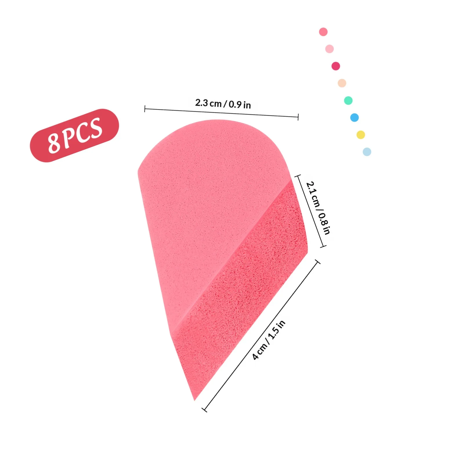 8 stuks bloemblaadje vorm make-up sponzen gladde blending foundation applicator voor vloeibare crème concealer professionele gereedschapsset