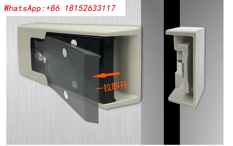 Cerradura antirrobo de seguridad para puerta de almacenamiento en frío 1180, ABS, congelador de alta densidad, cerradura especial, accesorios de cerradura de puerta semienterrada