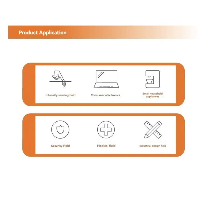 ELEC-Thin Film Pressure Sensor High Sensitivity Quick Response Resistive Film Position Sensor 0.2V-0.8V Highly Conductive