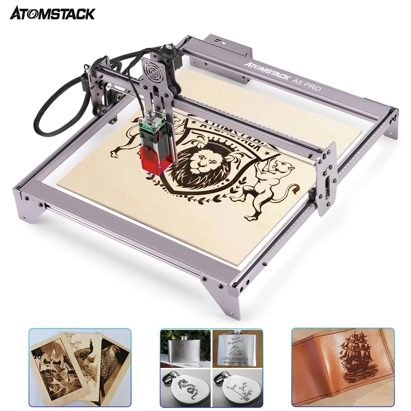 

ATOMSTACK A5 Pro 40W Laser Engraver CO₂ CNC Fixed Focus Laser Cutter Eye Protection Laser Engraving Cutting Machine 410x400mm