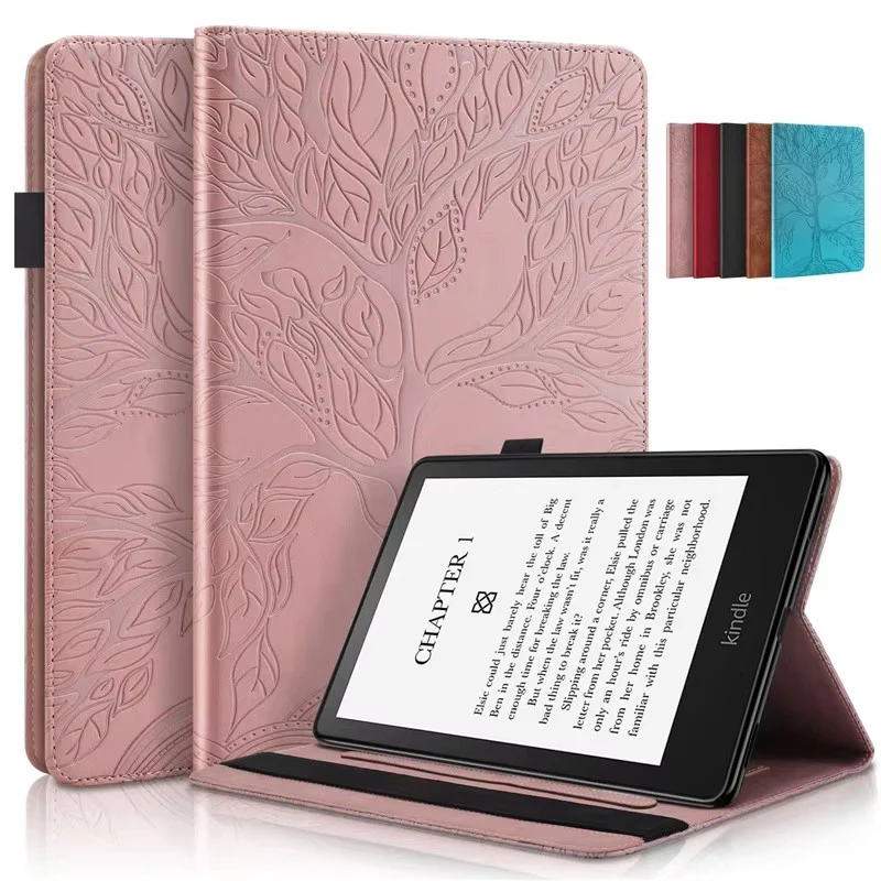 Tablet Funda For Kindle 2022 Case 6 inch Emboss Tree Flip Wallet Stand Case For All New Kindle 11th Generation 2022 Cover c2v2l3