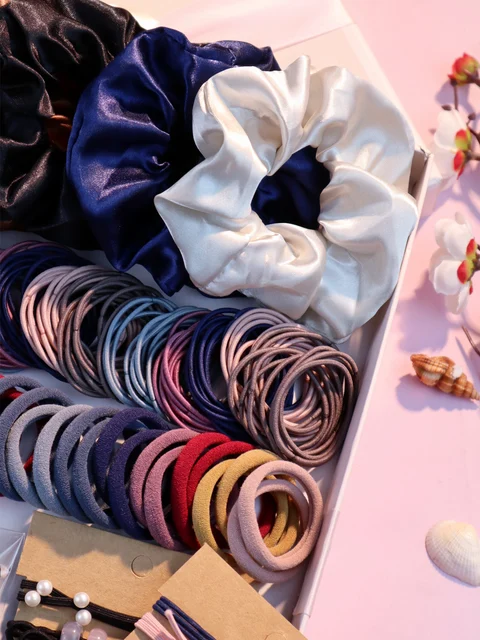 1085PCS Dark Hair Accessories for Woman Set Seamless Ponytail Holders Variety Hair Scrunchies HairBands Scrunchy Hair Ties 2 1,085-Piece Dark Hair Accessories Set – Seamless Ponytail Holders, Elastic Ties and Clips for Women – view 2