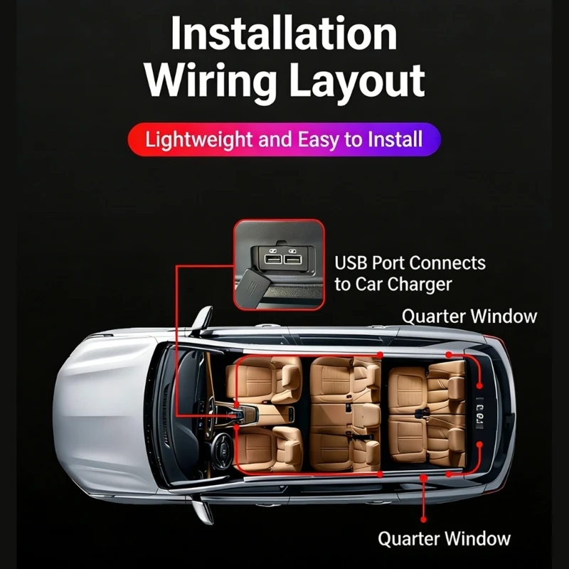 A2UC Car LED Decorative Eye Light With Changeable Designs For Custom