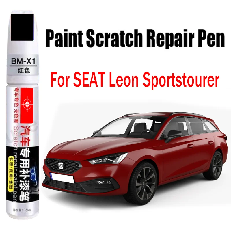 1PC Car Paint Scratch Repair Pen for SEAT Leon Sportstourer Touch-Up Paint Pen Remover Paint Car Accessories White Grey Blue Red