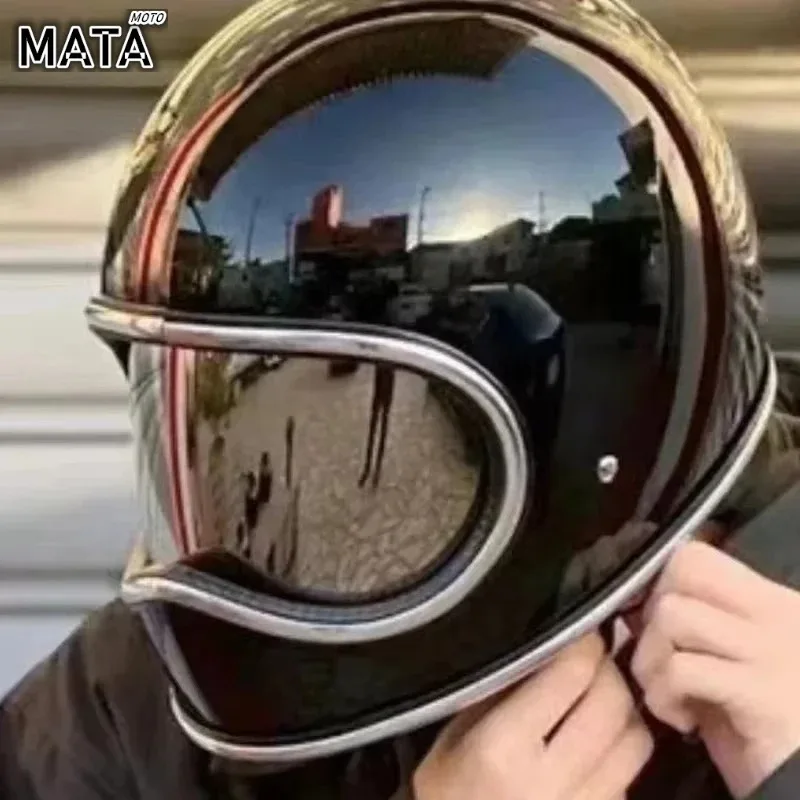 Мотоциклетный шлем в корейском стиле, японский технический высокопрочный мотошлем из стекловолокна, DAVID 2, серия Rider Gears, винтажные Capacetes