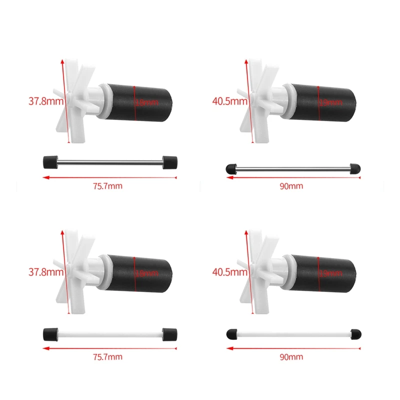 Girante di ricambio per rotore magnetico della pompa dell\'acqua 2 tipi di nuclei dell\'albero tra cui scegliere misura perfetta per la sostituzione