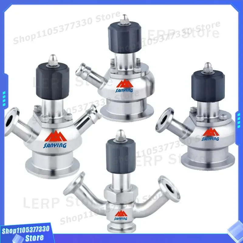 S316L Stainless Steel Sanitary Sampling Valve for Milk Wine Beer Food Grade Hygienic Tri Clamp Connection Industrial Fluid
