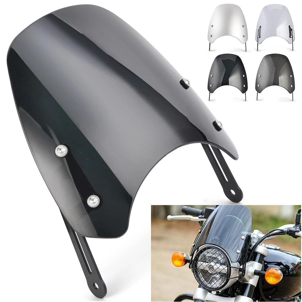 Für Royal Enfield Super Meteor 650 ALLE Jahrgänge Windschutzscheibe Motorrad-Scheinwerferverkleidung Windabweiser