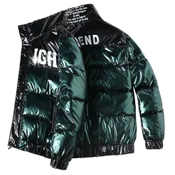 Winter Jacke Männer Parkas Verdicken Warme Mantel Herren Stehen Kragen Mode Neue Streetwear Wasserdichte Unten Baumwolle Winter Mantel