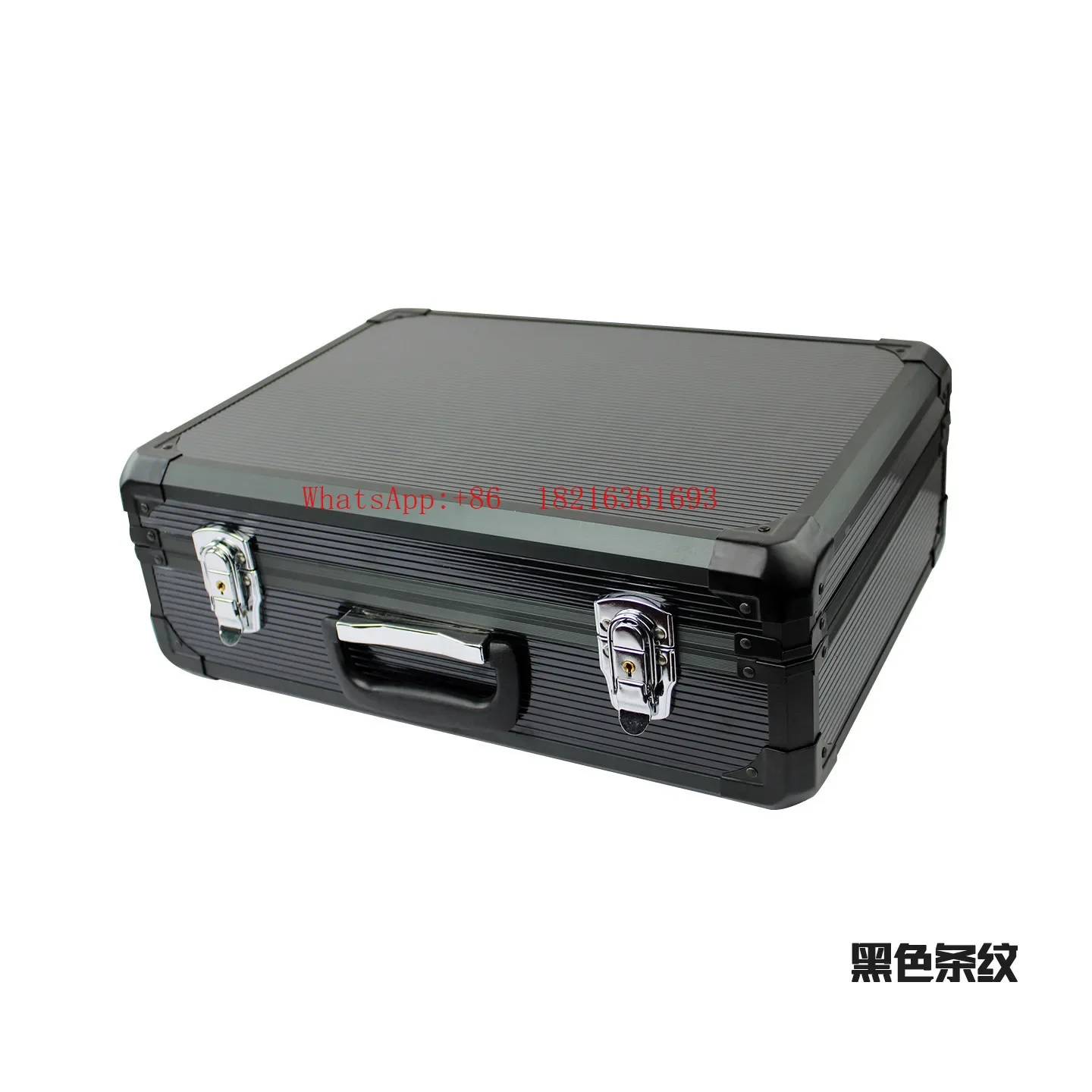 Limited Offer Portable Aluminum Alloy Toolbox Company Sample Box Rectangle Air Storage Box With Lock Equipment