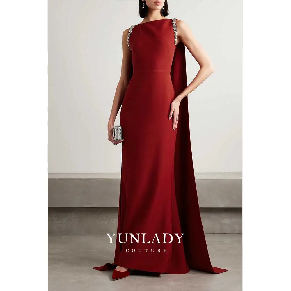 YUNLAN Luxury Dubai 15-year-old Girl Coming Of Age Ceremony Red Blouse Dress 2024 Saudi Arabian Ladies Wedding Prom Party Dress