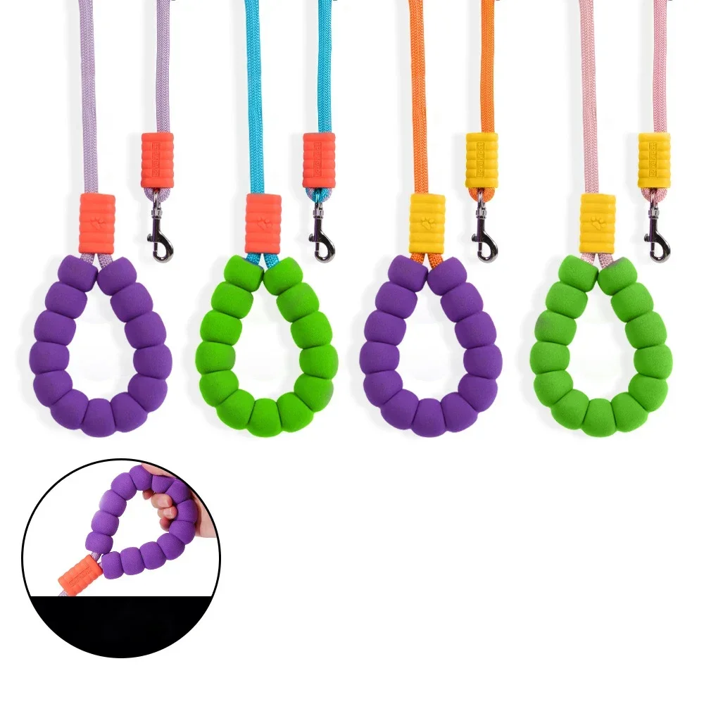 150/200/300cm Pet Dog Anti-impact Leads Macarons for Small Medium Large Dogs Walking Leash Outdoors Soft Grip Fashion Dog Leash