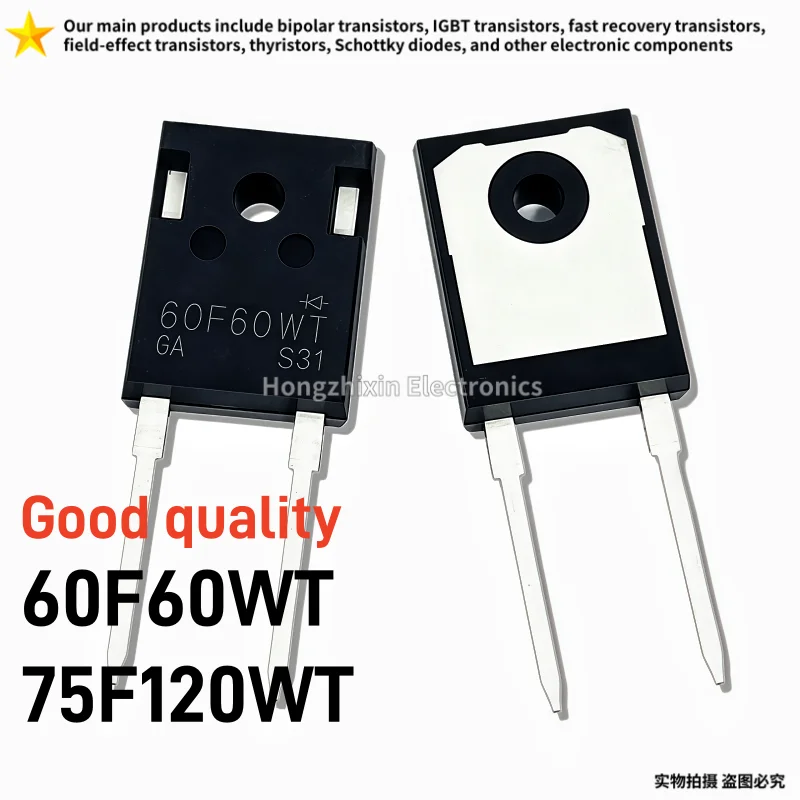 10PCS Good quality 60F60WT 60A 600V,75F120WT 75A1200V TO-247-2 Fast recovery diode