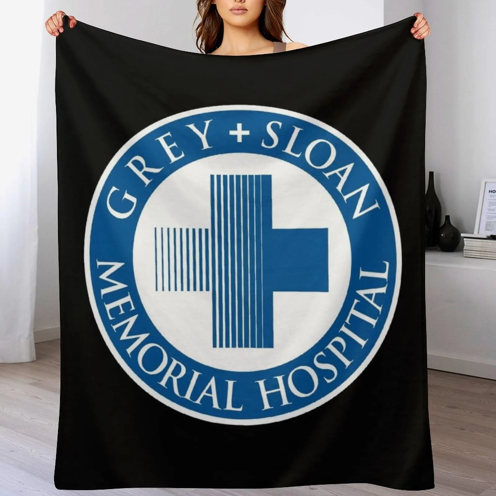 

Grey + Sloan Memorial Hospital (Variant) Throw Blanket Beach Soft Plaid Large Summer Blankets