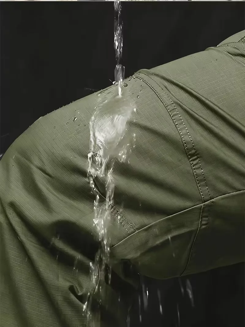 Neue taktische Cargohose für Herren, reißfeste und abriebfeste Hose mit vielen Taschen, gerader Schnitt, Arbeitshose, Outdoor-Hose für Wanderungen und Trekking. – Detail 3