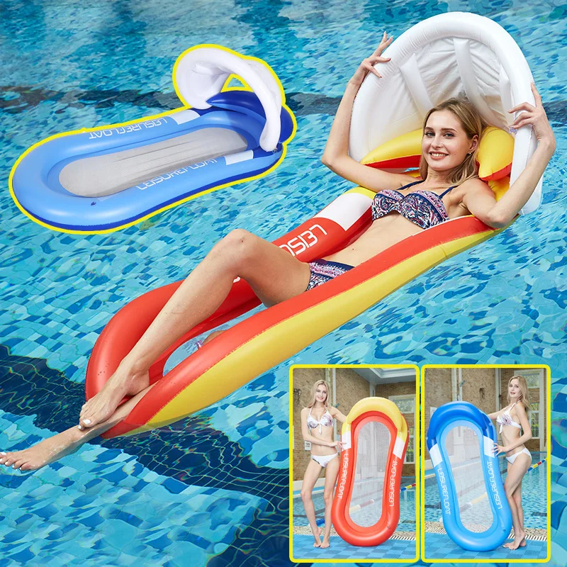 

2024 Outdoor Foldable Water Hammock Inflatable Floating Swimming Pool Mattress Party Lounge Bed Beach Sports Recliner Recreation