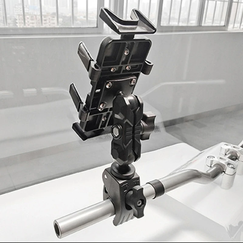 Placa adaptadora metal para montagem soquete esférico padrão 25 mm/ 1 polegada, estrutura sólida, bola borracha