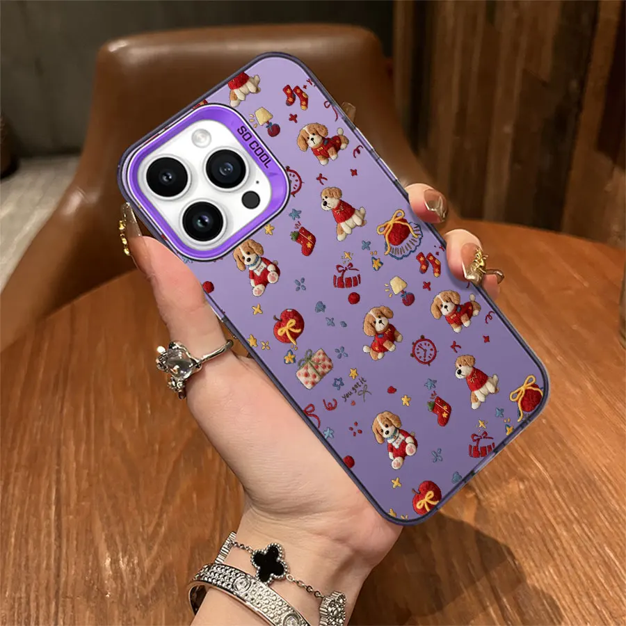 아이폰 17부터 11 프로 맥스 플러스까지 사용 가능한 푹신한 강아지 폰 케이스